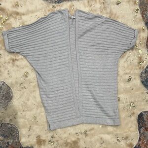 Staccato Gray Ribbed Cardigan